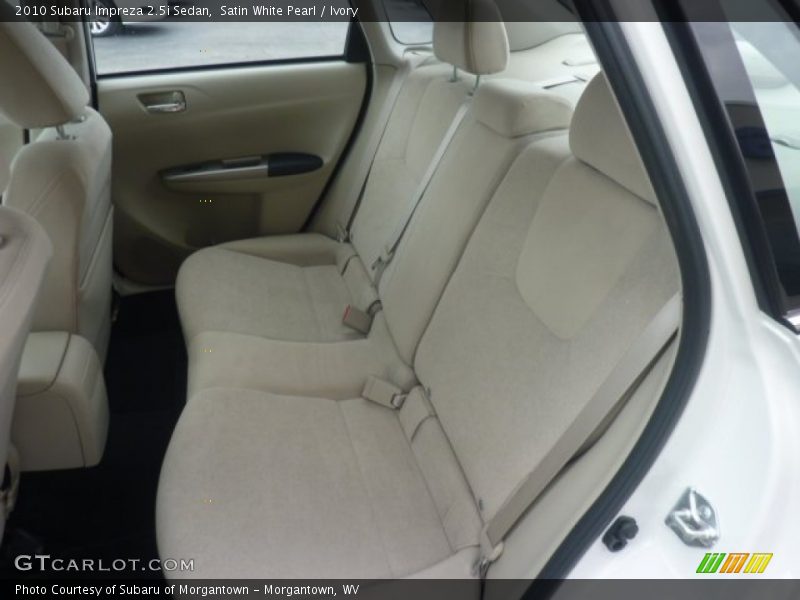 Satin White Pearl / Ivory 2010 Subaru Impreza 2.5i Sedan