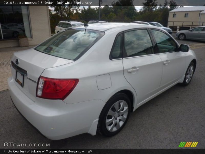 Satin White Pearl / Ivory 2010 Subaru Impreza 2.5i Sedan