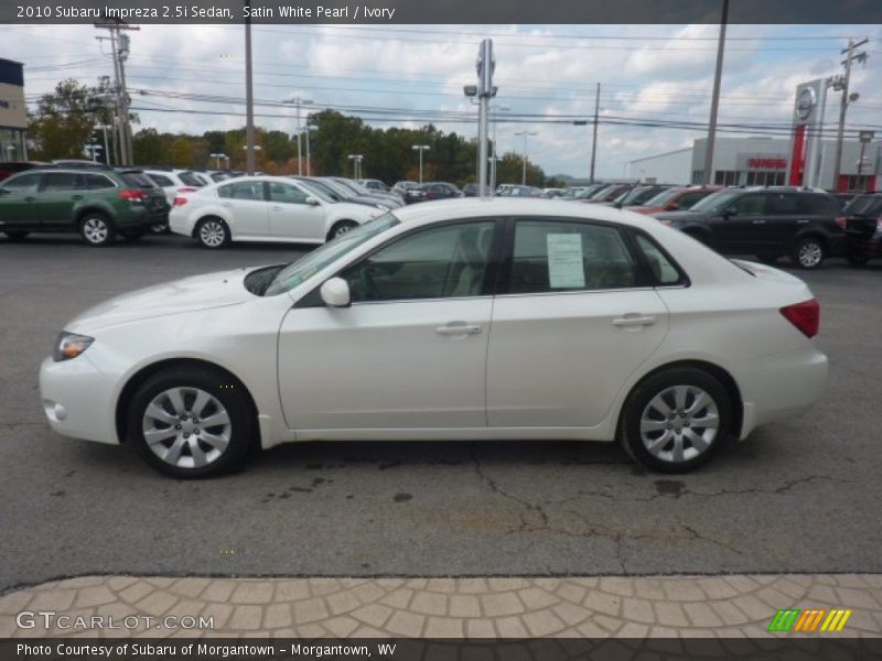 Satin White Pearl / Ivory 2010 Subaru Impreza 2.5i Sedan