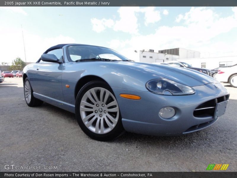 Pacific Blue Metallic / Ivory 2005 Jaguar XK XK8 Convertible