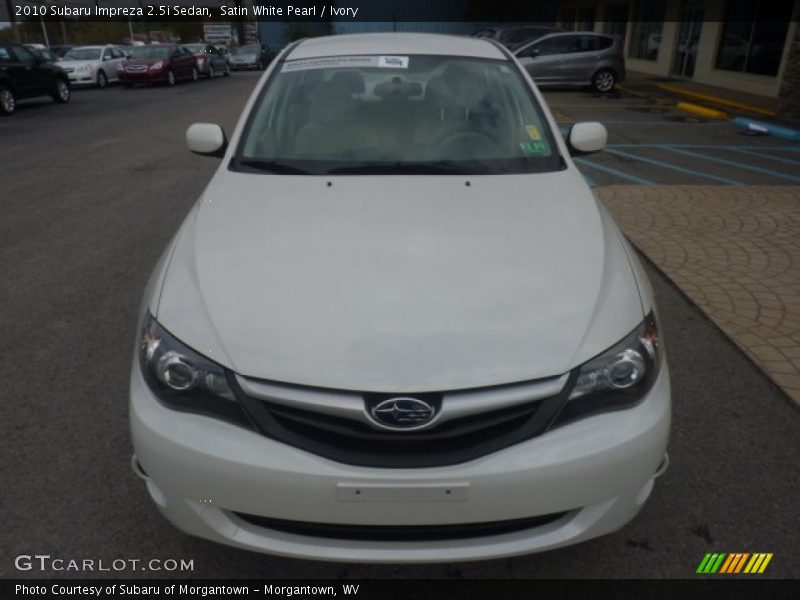 Satin White Pearl / Ivory 2010 Subaru Impreza 2.5i Sedan