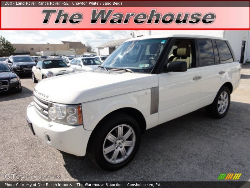 Chawton White / Sand Beige 2007 Land Rover Range Rover HSE