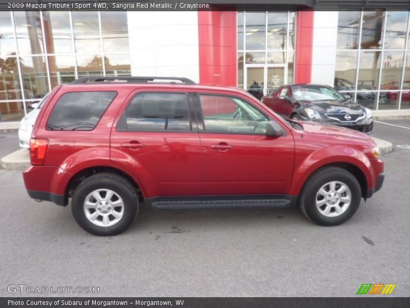 Sangria Red Metallic / Graystone 2009 Mazda Tribute i Sport 4WD