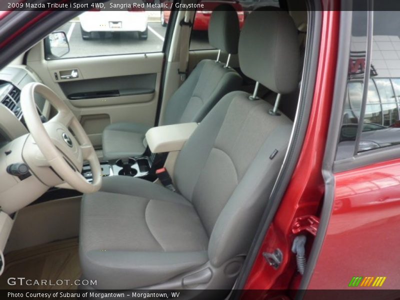 Sangria Red Metallic / Graystone 2009 Mazda Tribute i Sport 4WD
