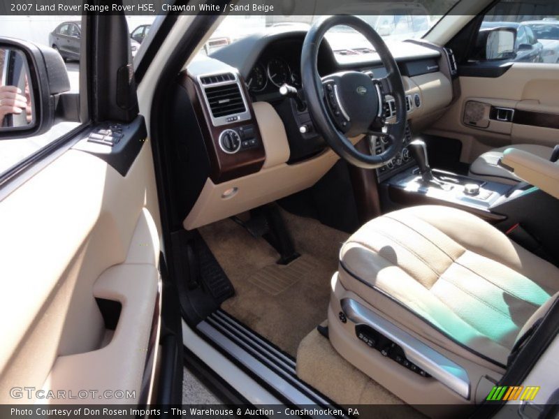 Chawton White / Sand Beige 2007 Land Rover Range Rover HSE