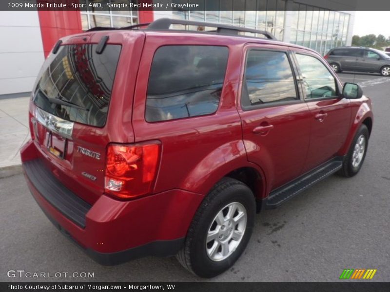 Sangria Red Metallic / Graystone 2009 Mazda Tribute i Sport 4WD