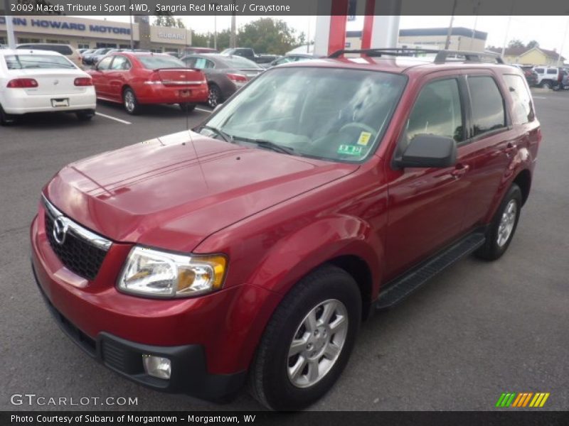 Sangria Red Metallic / Graystone 2009 Mazda Tribute i Sport 4WD