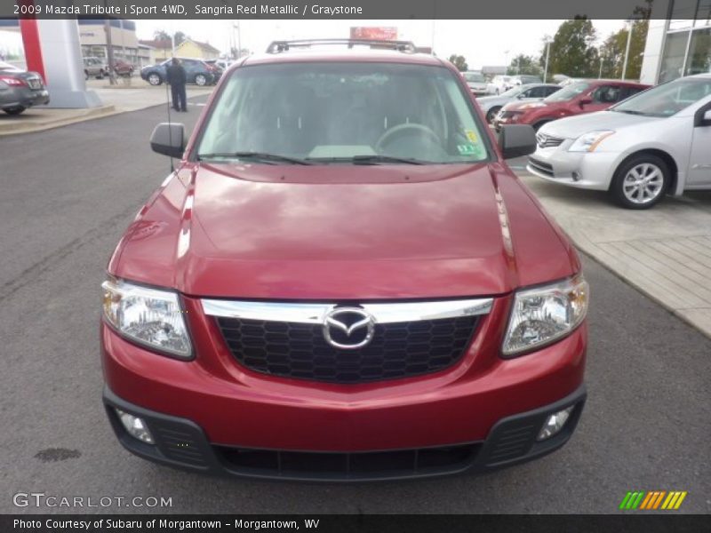 Sangria Red Metallic / Graystone 2009 Mazda Tribute i Sport 4WD