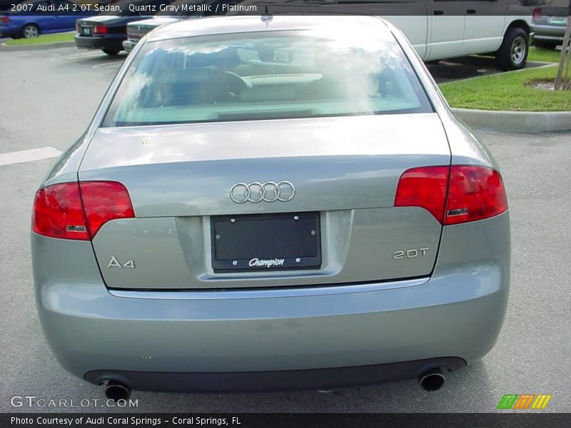 Quartz Gray Metallic / Platinum 2007 Audi A4 2.0T Sedan