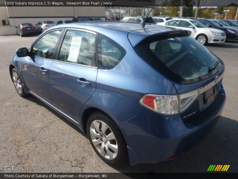 Newport Blue Pearl / Ivory 2009 Subaru Impreza 2.5i Wagon