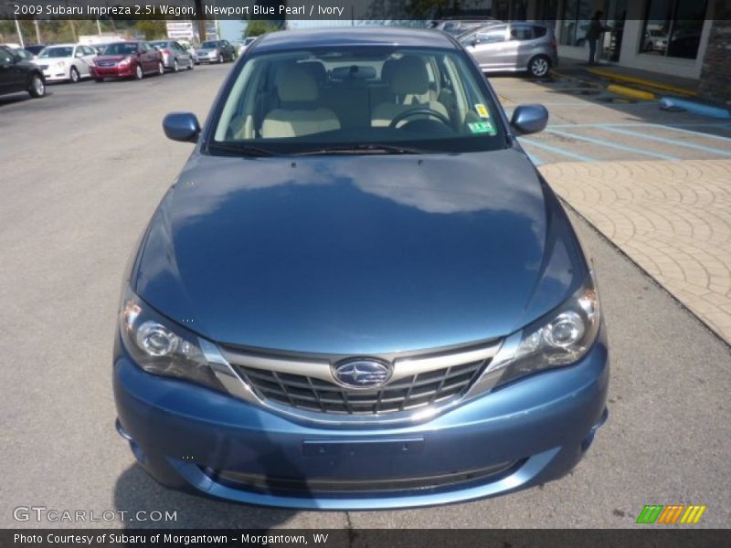 Newport Blue Pearl / Ivory 2009 Subaru Impreza 2.5i Wagon