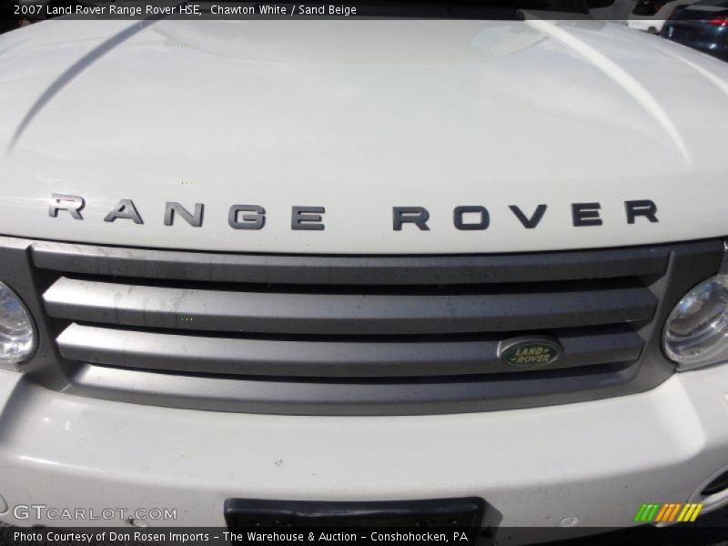 Chawton White / Sand Beige 2007 Land Rover Range Rover HSE