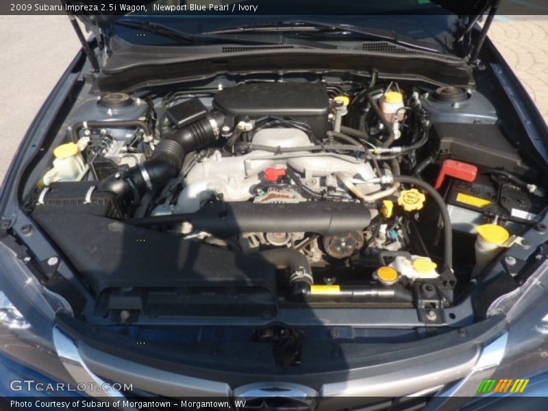 Newport Blue Pearl / Ivory 2009 Subaru Impreza 2.5i Wagon