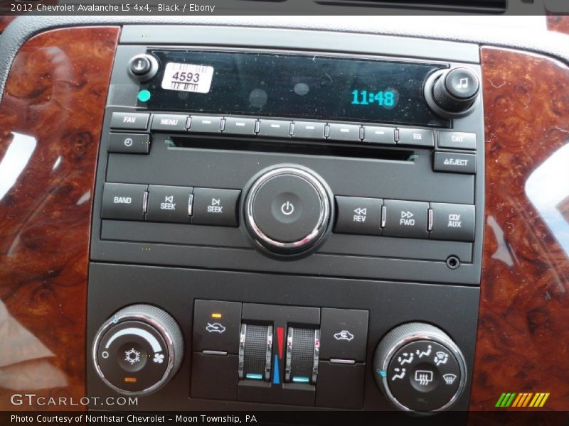Black / Ebony 2012 Chevrolet Avalanche LS 4x4