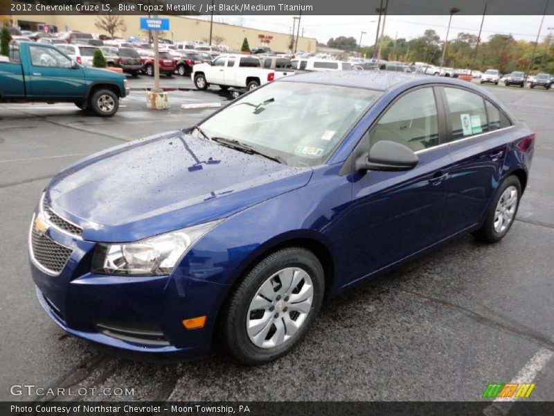 Blue Topaz Metallic / Jet Black/Medium Titanium 2012 Chevrolet Cruze LS