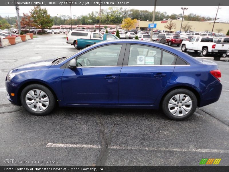 Blue Topaz Metallic / Jet Black/Medium Titanium 2012 Chevrolet Cruze LS