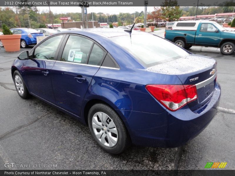 Blue Topaz Metallic / Jet Black/Medium Titanium 2012 Chevrolet Cruze LS