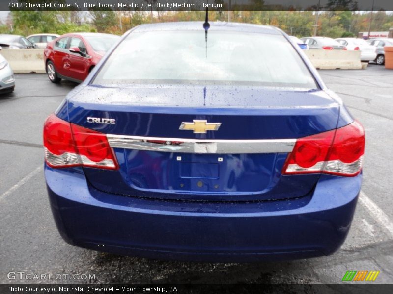 Blue Topaz Metallic / Jet Black/Medium Titanium 2012 Chevrolet Cruze LS
