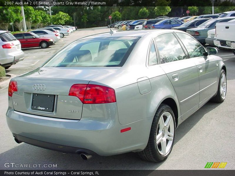 Quartz Gray Metallic / Platinum 2007 Audi A4 2.0T Sedan