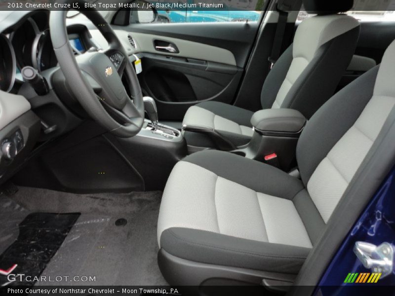 Blue Topaz Metallic / Jet Black/Medium Titanium 2012 Chevrolet Cruze LS