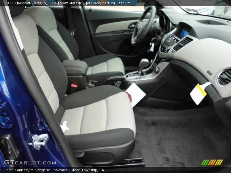 Blue Topaz Metallic / Jet Black/Medium Titanium 2012 Chevrolet Cruze LS