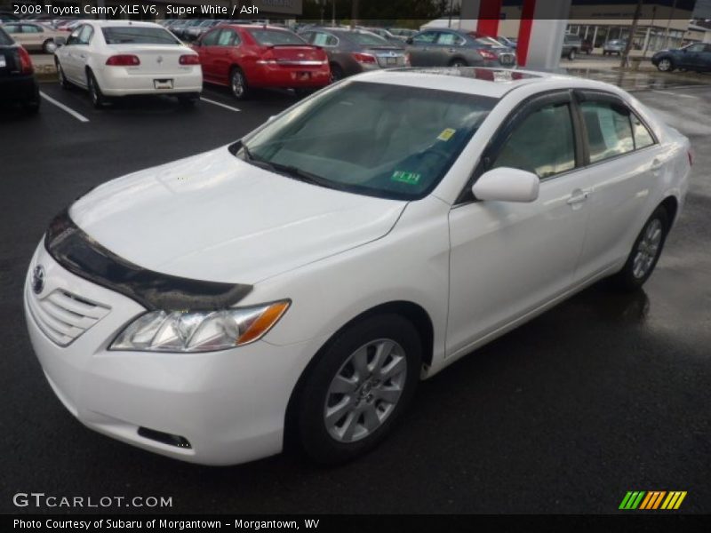 Super White / Ash 2008 Toyota Camry XLE V6
