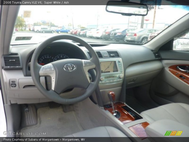 Super White / Ash 2008 Toyota Camry XLE V6