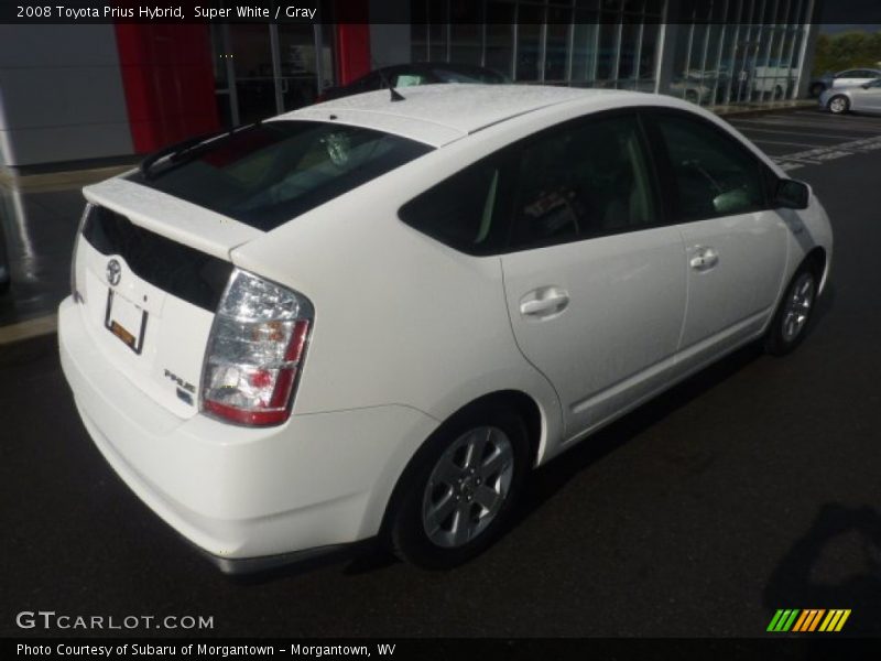 Super White / Gray 2008 Toyota Prius Hybrid