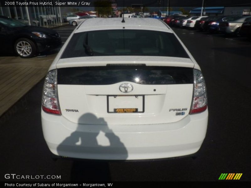 Super White / Gray 2008 Toyota Prius Hybrid
