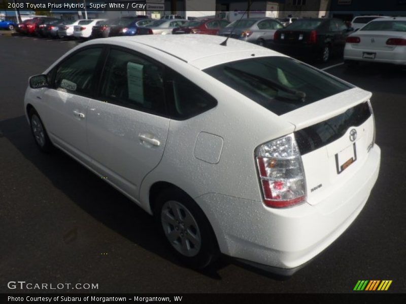 Super White / Gray 2008 Toyota Prius Hybrid