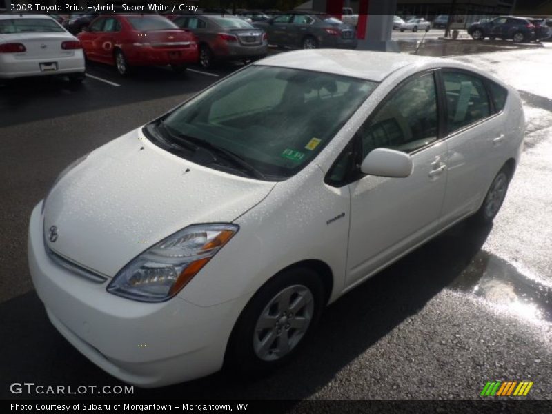 Super White / Gray 2008 Toyota Prius Hybrid