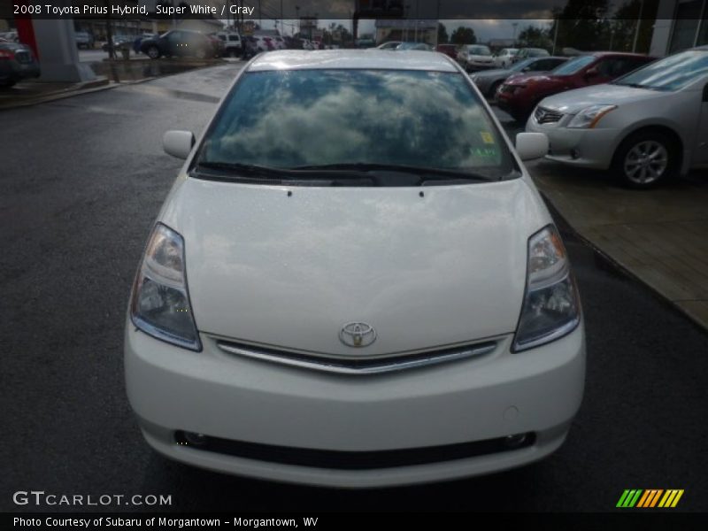 Super White / Gray 2008 Toyota Prius Hybrid