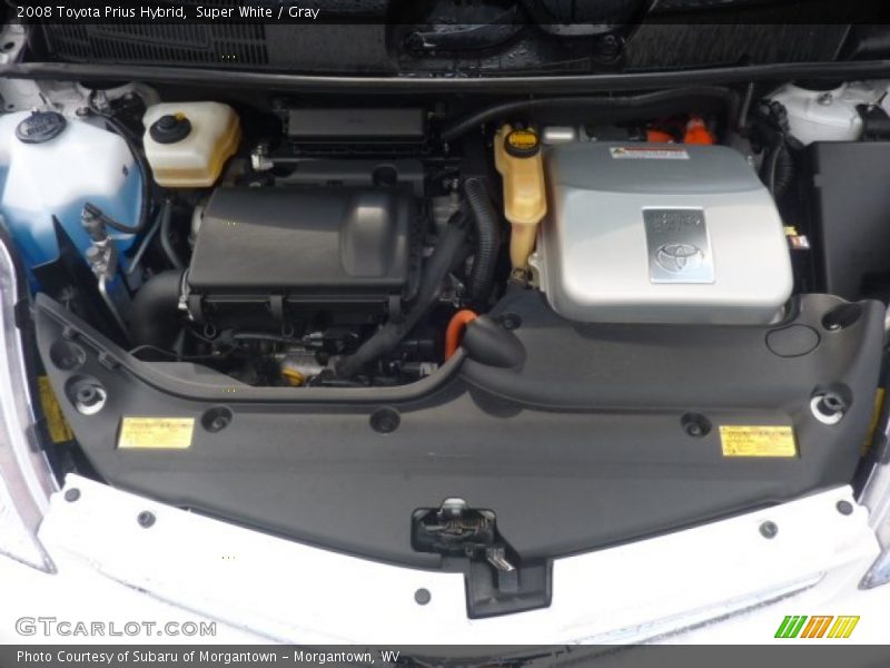 Super White / Gray 2008 Toyota Prius Hybrid