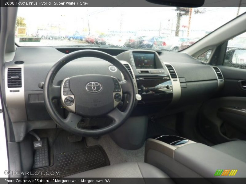 Super White / Gray 2008 Toyota Prius Hybrid