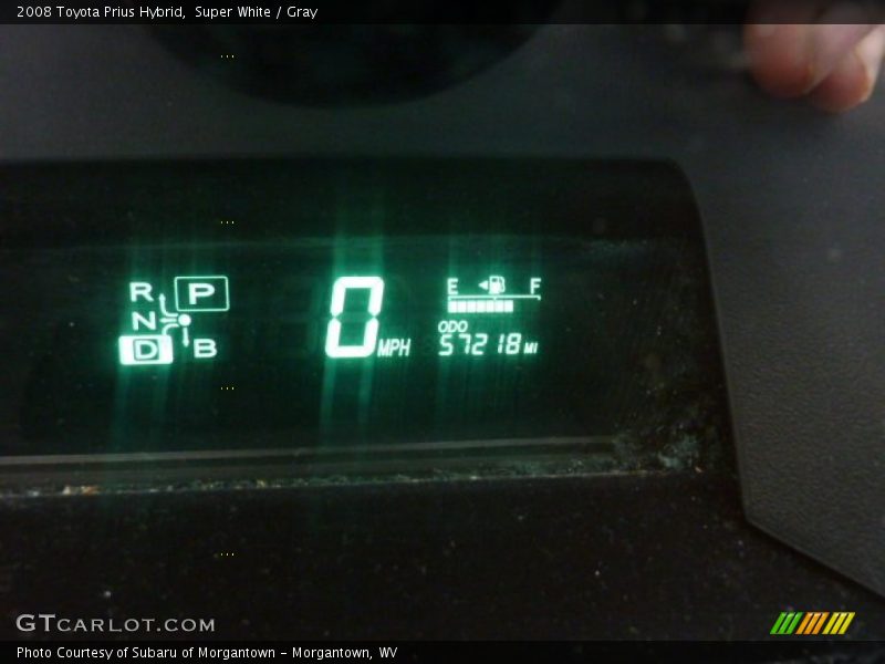 Super White / Gray 2008 Toyota Prius Hybrid