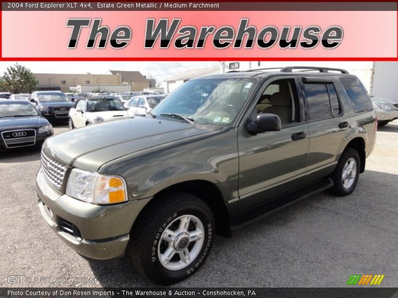 Estate Green Metallic / Medium Parchment 2004 Ford Explorer XLT 4x4