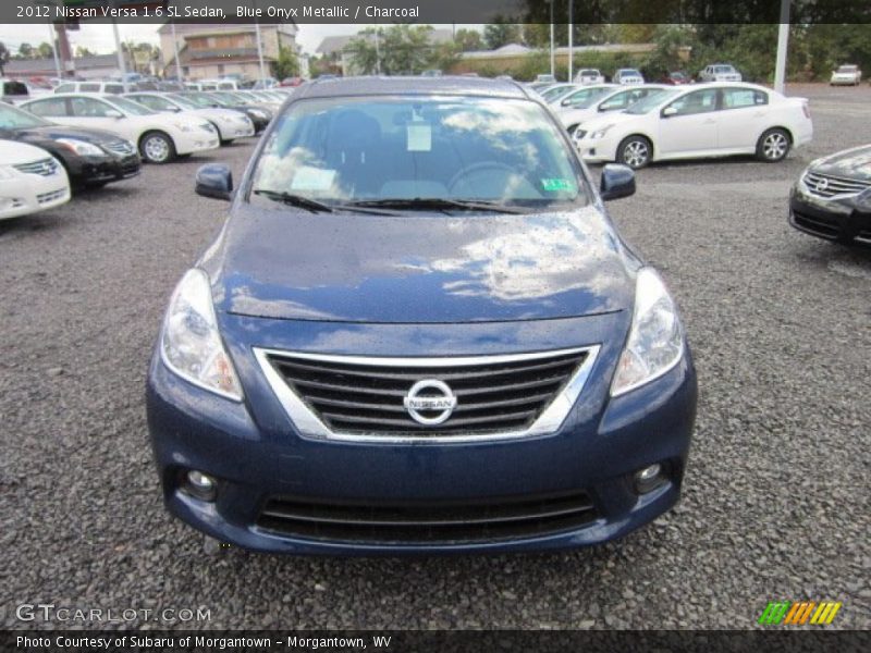 Blue Onyx Metallic / Charcoal 2012 Nissan Versa 1.6 SL Sedan