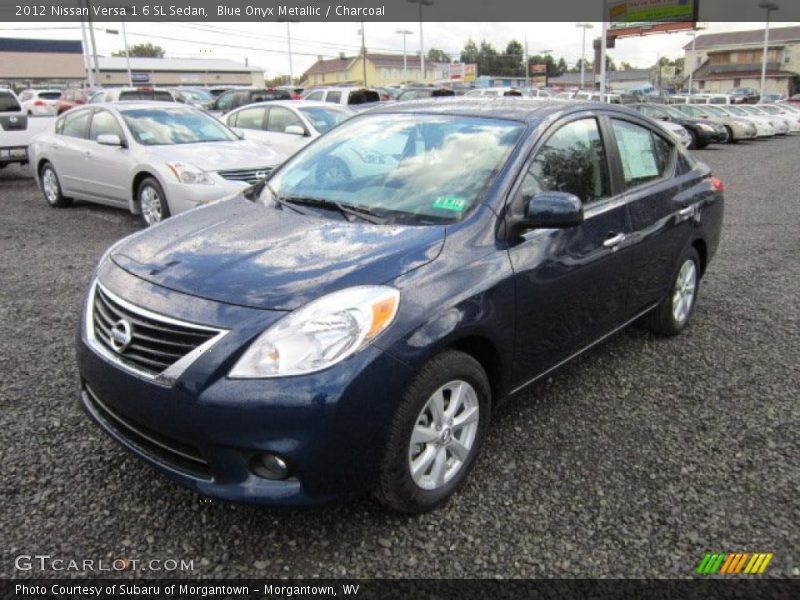 Blue Onyx Metallic / Charcoal 2012 Nissan Versa 1.6 SL Sedan