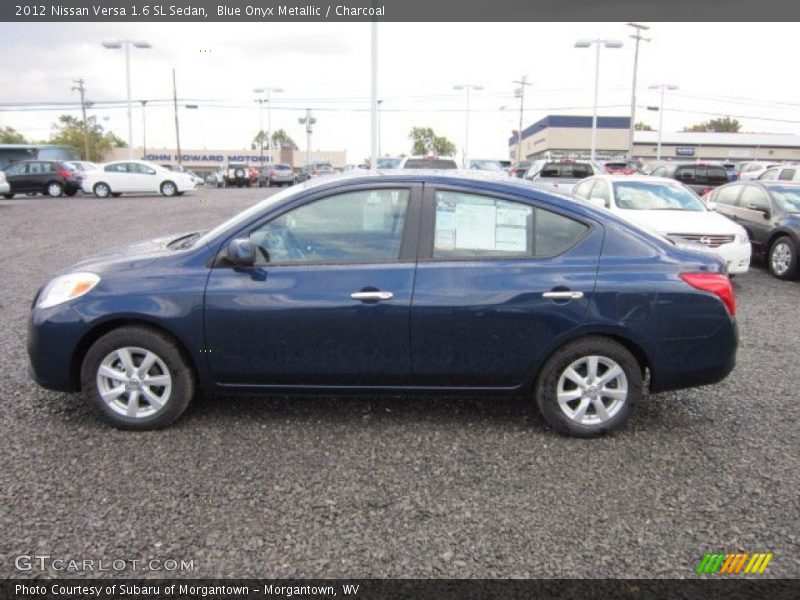 Blue Onyx Metallic / Charcoal 2012 Nissan Versa 1.6 SL Sedan