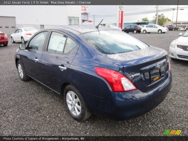 Blue Onyx Metallic / Charcoal 2012 Nissan Versa 1.6 SL Sedan
