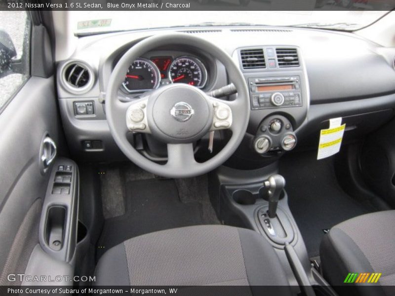 Blue Onyx Metallic / Charcoal 2012 Nissan Versa 1.6 SL Sedan