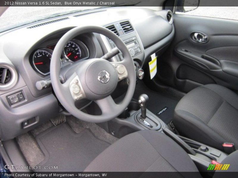  2012 Versa 1.6 SL Sedan Charcoal Interior