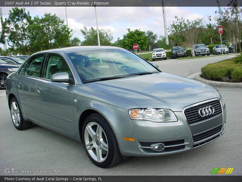 Quartz Gray Metallic / Platinum 2007 Audi A4 2.0T Sedan