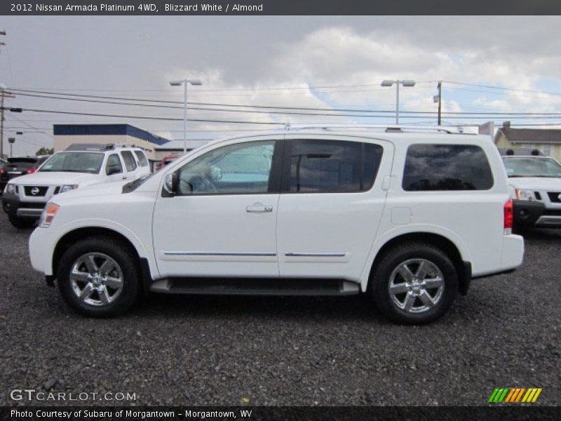  2012 Armada Platinum 4WD Blizzard White