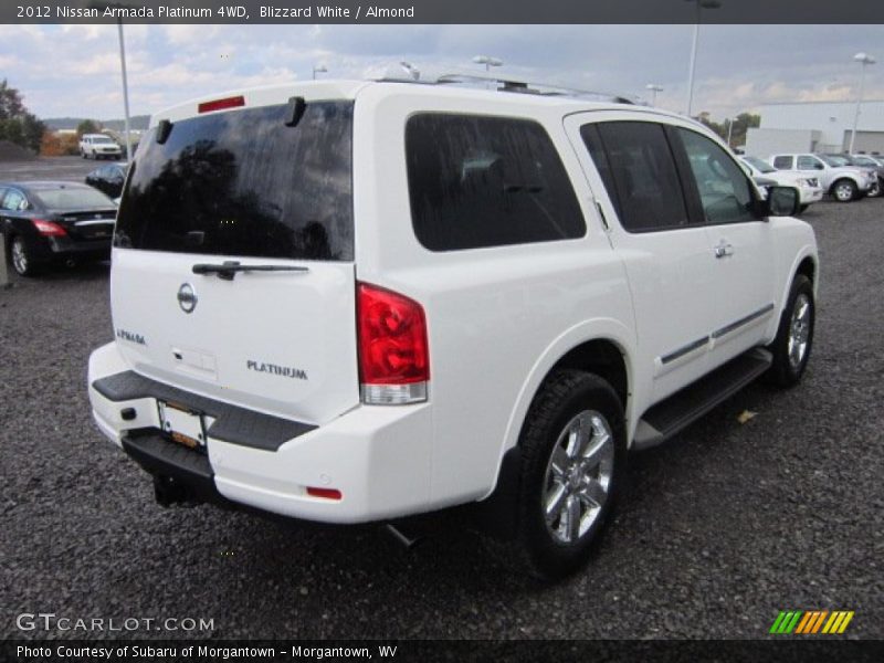 Blizzard White / Almond 2012 Nissan Armada Platinum 4WD