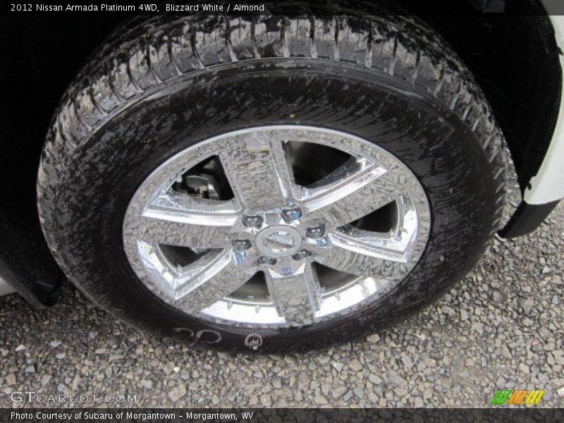 Blizzard White / Almond 2012 Nissan Armada Platinum 4WD