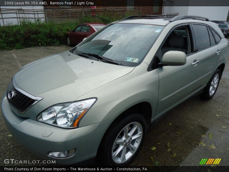 Bamboo Pearl / Light Gray 2009 Lexus RX 350 AWD