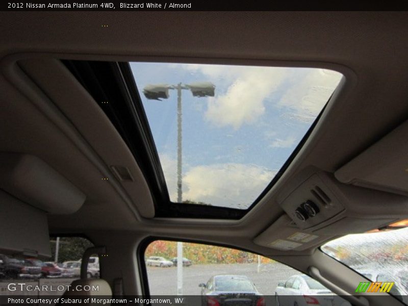 Blizzard White / Almond 2012 Nissan Armada Platinum 4WD