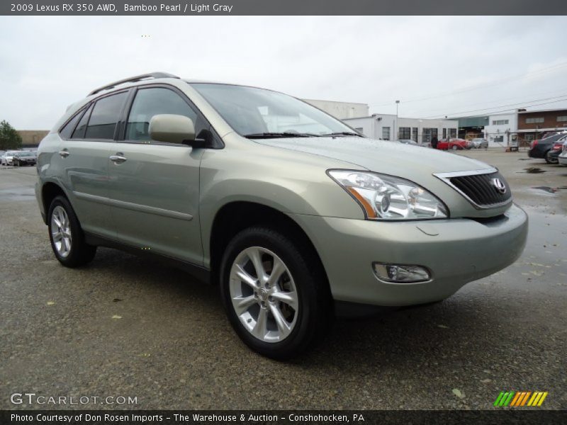 Bamboo Pearl / Light Gray 2009 Lexus RX 350 AWD