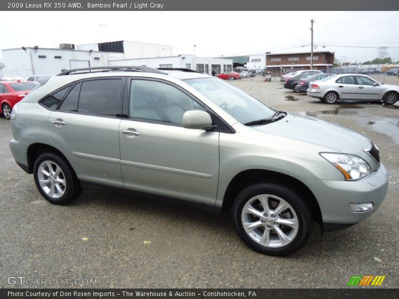Bamboo Pearl / Light Gray 2009 Lexus RX 350 AWD